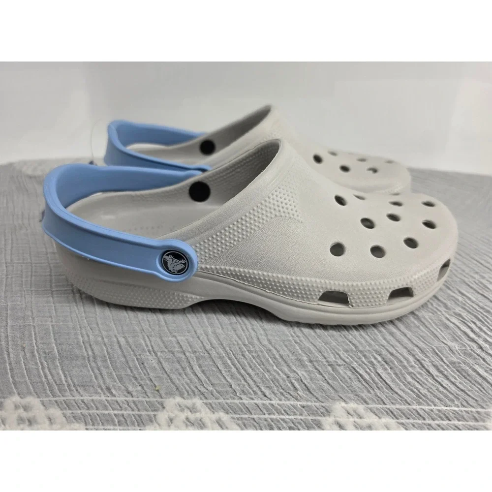 UNC North Carolina Tar Heels Crocs Classic Clogs Pearl Blue Mens 8-9 W 10-11